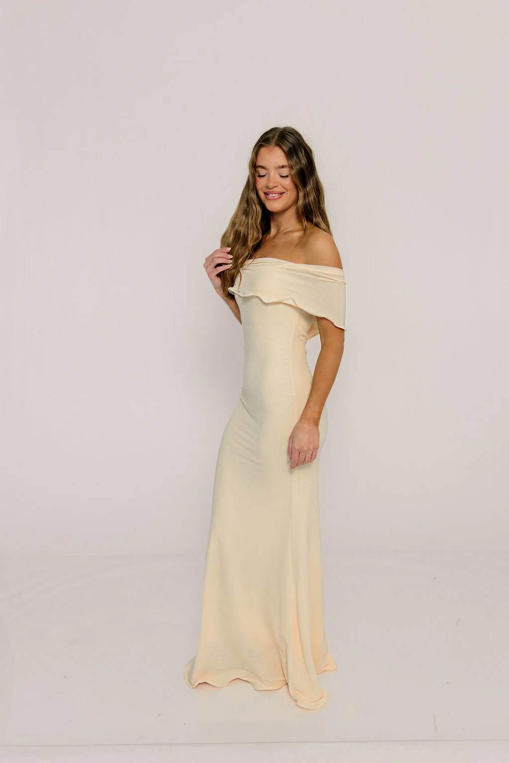 Tommie Maxi Dress in Ivory Butter - Bump Friendly (Size Up for Bump) - Image 4