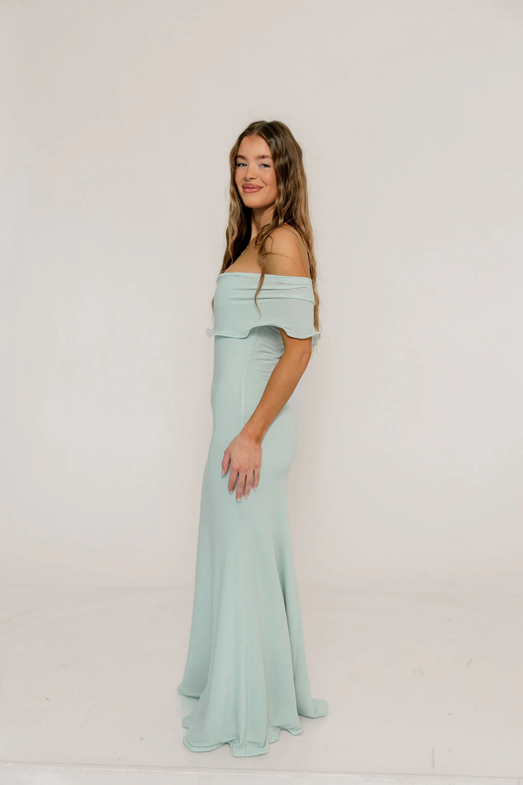 Tommie Maxi Dress in Light Blue - Bump Friendly (Size Up for Bump) - Image 11