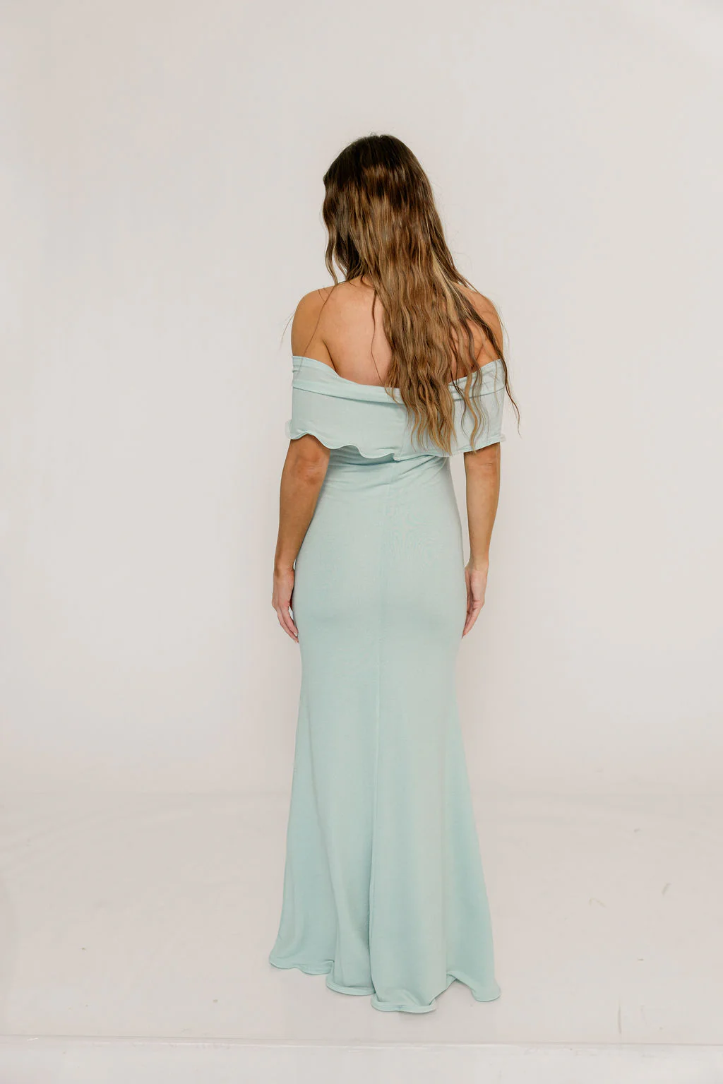 Tommie Maxi Dress in Light Blue - Bump Friendly (Size Up for Bump) - Image 13