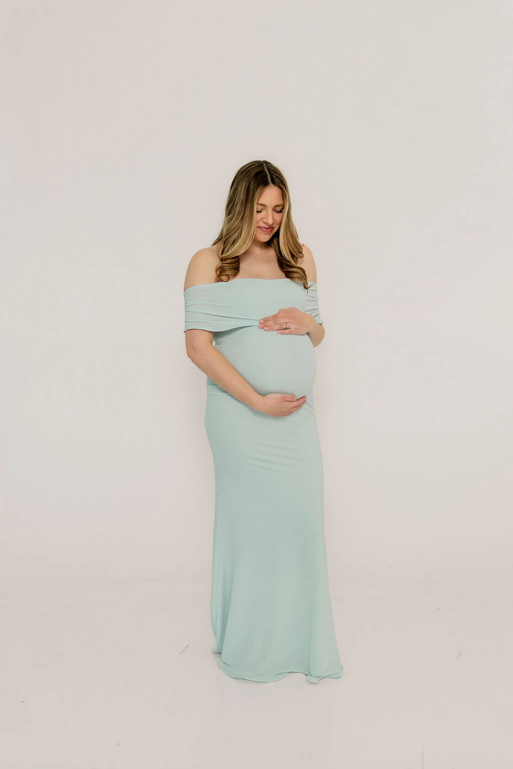 Tommie Maxi Dress in Light Blue - Bump Friendly (Size Up for Bump) - Image 5