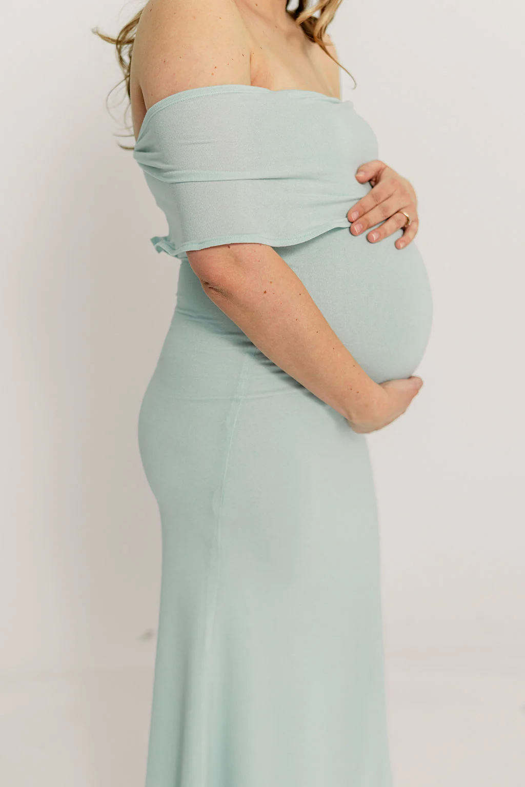 Tommie Maxi Dress in Light Blue - Bump Friendly (Size Up for Bump) - Image 6