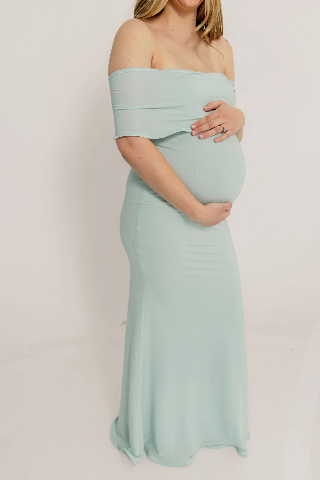 Tommie Maxi Dress in Light Blue - Bump Friendly (Size Up for Bump) - Image 8