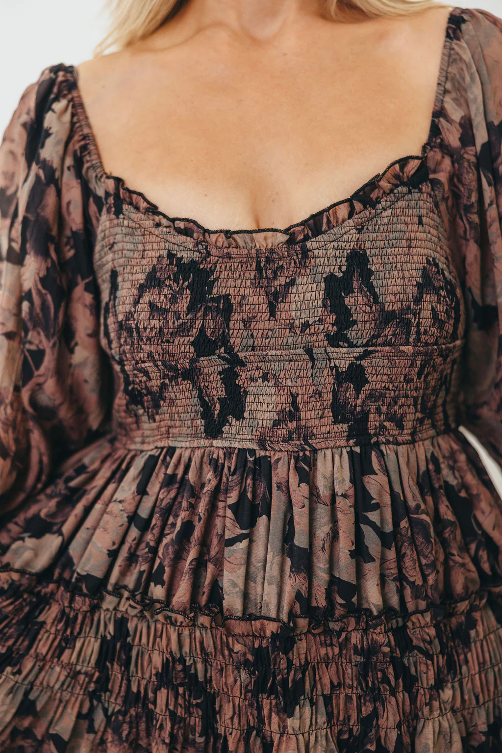 Blaine Smocked Maxi Dress in Black Floral *Final Sale* - Image 17
