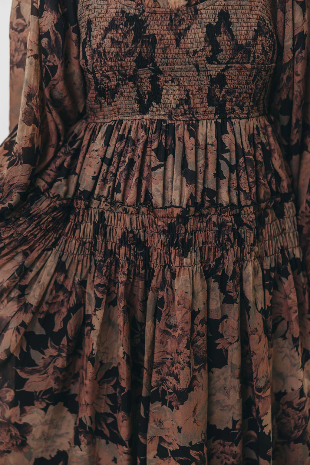 Blaine Smocked Maxi Dress in Black Floral *Final Sale* - Image 19