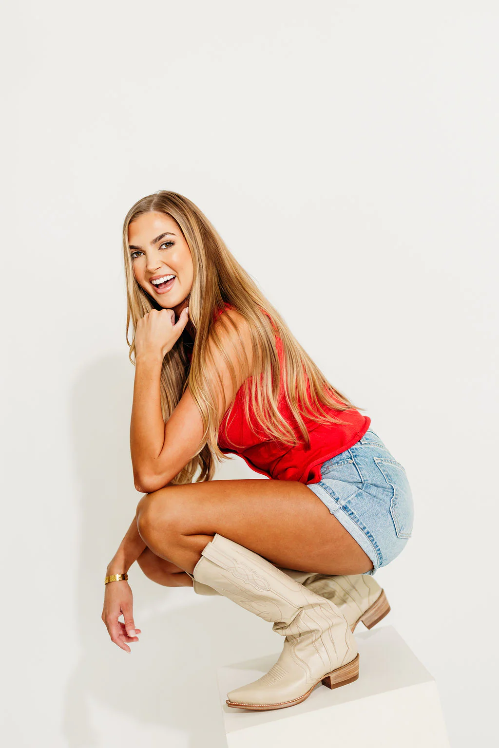 Rayna Vintage High Rise Shorts in Light Denim - Image 6